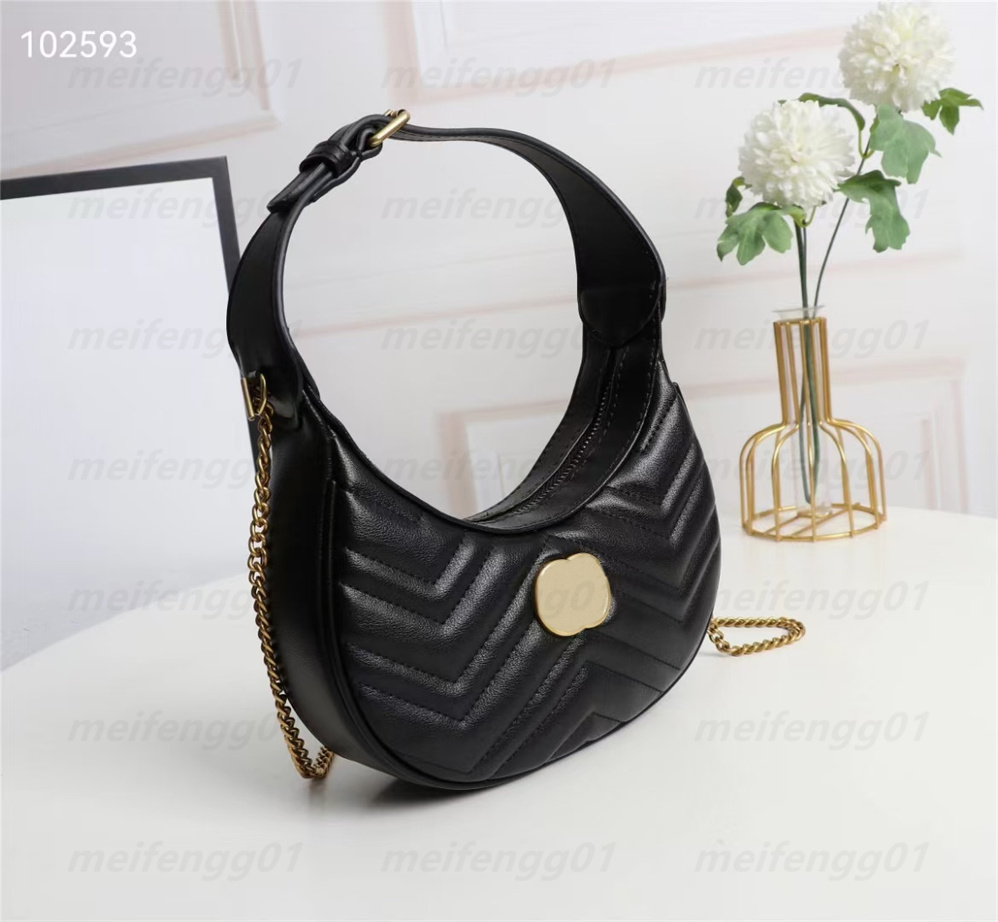 

High quality luxury handbag luxury leather boutique shoulder bag half moon shape Mini Handbags, Box