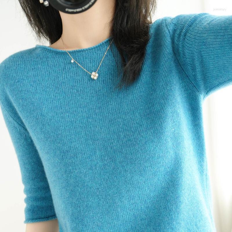 

Women' Sweaters Spring Autumn And Winter Women' Cashmere Sweater Crew Neck Pullover Slim Solid Color High Quality WarmthWomen' Jemi22, Beige
