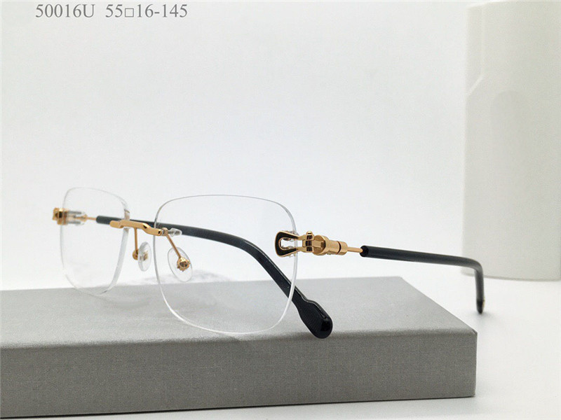 

New fashion design optical glasses 50016U rimless frame square transparent lens simple and versatile style popular hot sell wholesale eyewear