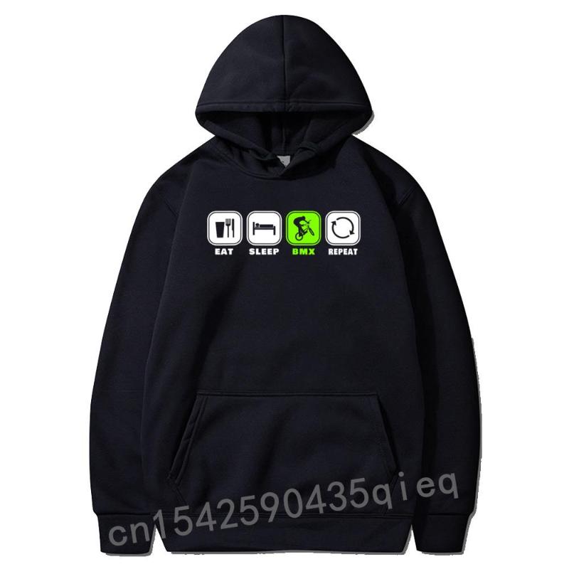 

Men's Hoodies & Sweatshirts Eat Sleep BMX Repeat Bicycle Funny Motocross Gift Hoodie Novelty T Shirt Fashion Tops Long Sleeve Hooded Men Cos, Dark blue