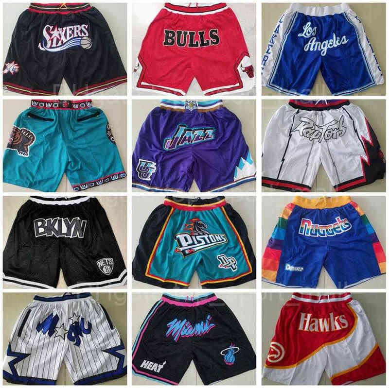 

Team Just Shorts Don Sport Basketball Short Running Wear With Pocket Zipper Sweatpants Hip Hop Pant Blue White Black Red Purple Men Top, Photo q