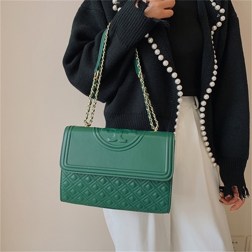 52% OFF 2022 New Trendy Handbags Light Luxury Tide Early Autumn High-capacity Solid Color Simple Diagonal Cross Ling Lattice Embroidery Line Out