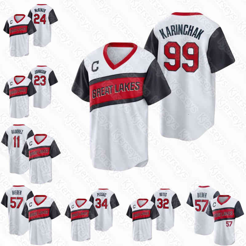 

11 Jose Ramirez Great Lakes Cleveland 2021 Minor League Classic Jersey James Karinchak Oliver Perez Shane Bieber Carlos Santana Franmil, Men s-xxxl/ cool base