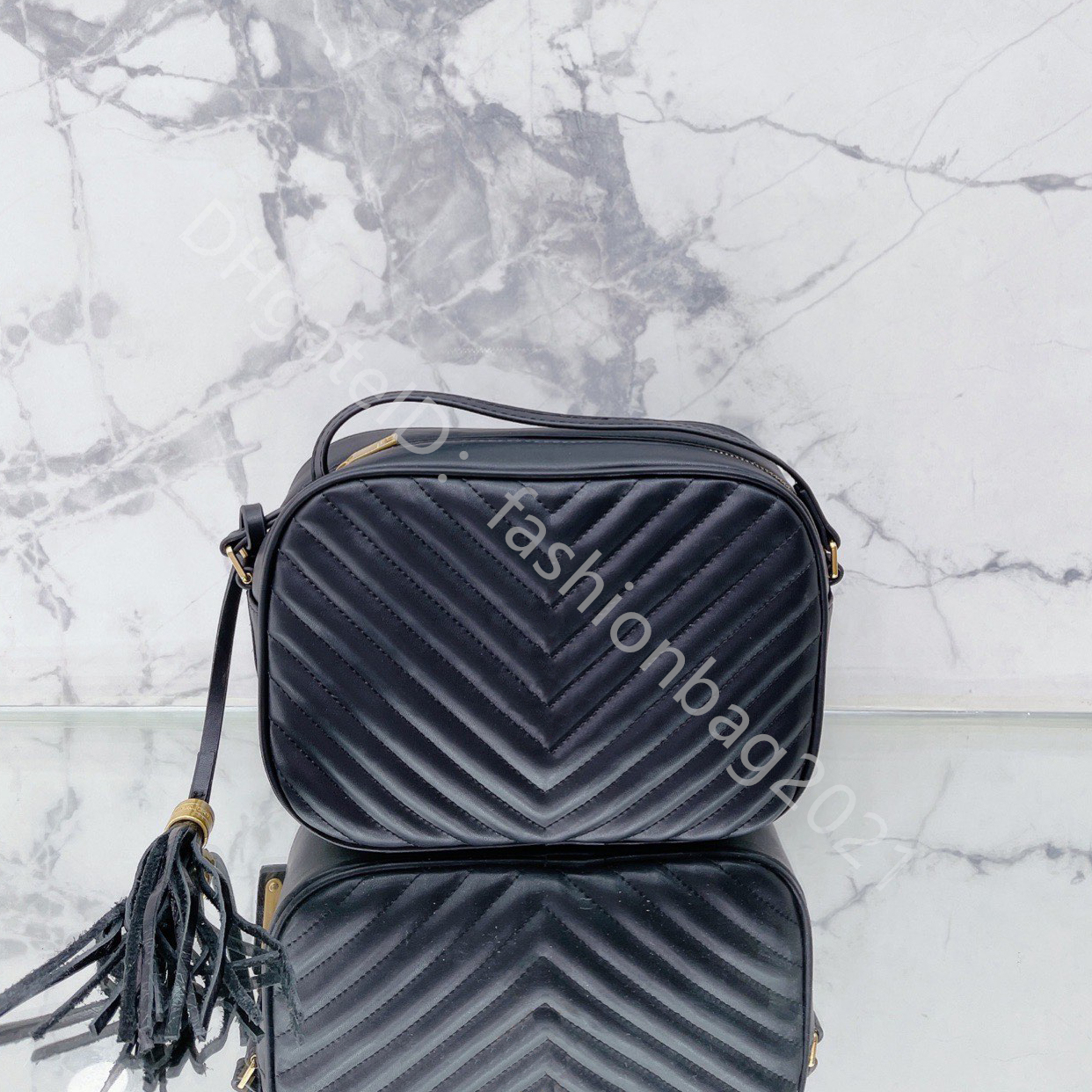 

Camera flaps tassel Bags 24cm shoulder handbags lady top quality totes square letter V stripes zipper cross body famous designer coin purse popular wallets great, Color q