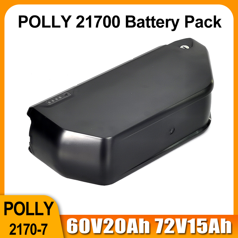 

Polly Jumbo Ebike Li-ion Battery Pack 72V 15Ah 60V 20Ah Downtube 21700 Lithium ion Electric Bicycle Batteria 1000W 1500W