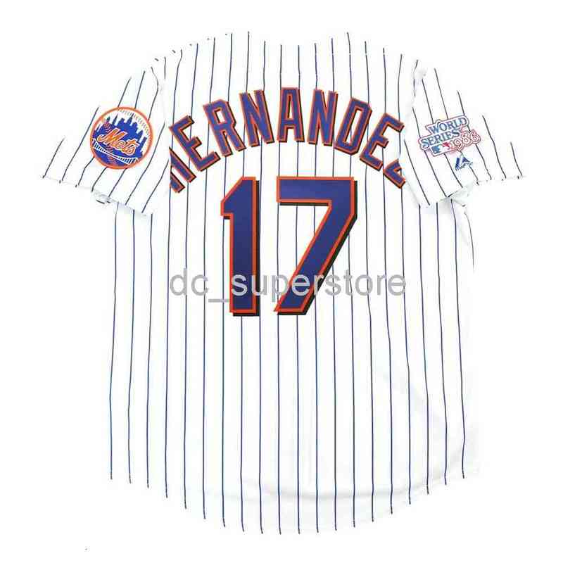 

Custom sewing Keith Hernandez New York 1986 World Series Home White Jersey Men Women Youth Baseball Jersey -6XL