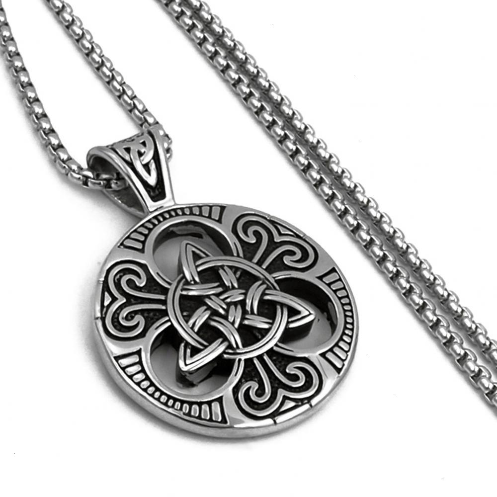 

Retro Nordic Viking Celtic Knot Symbol Pendant Mens Necklace Amulet Jewelry