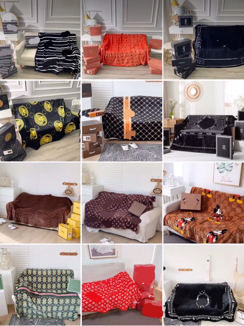 brand new 150x200cm Soft Designer Blanket Fashion Throws blankets Sofa Bed Plane Travel Plaids Towel gift for kid Adult-image-780664145