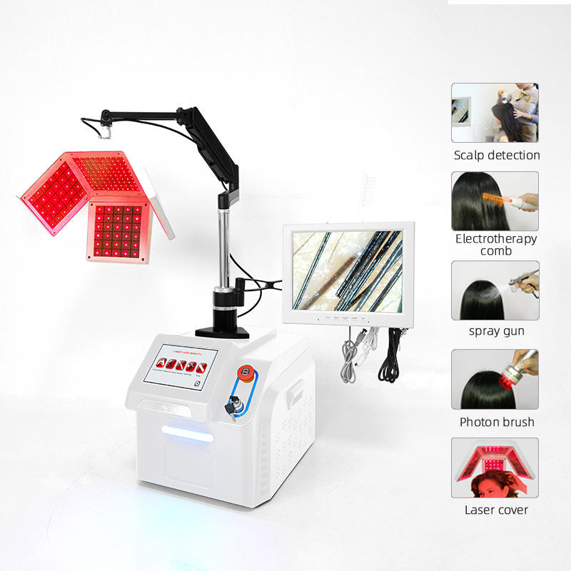 2022 Portable 650nm Diode Laser croissance des cheveux Machine repousse Anti-perte de cheveux LED thérapie par la lumière proactivé follicule pil