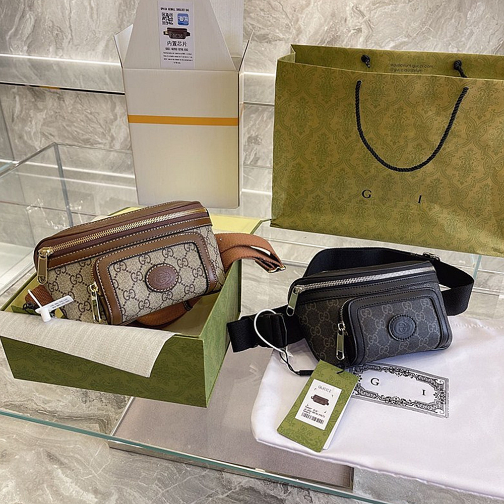 

Top Quality Neo Vintage Waist Bag Retro Lady Purses Men Women Shoulder Crossbody Bags Flap Messenger Bag Designer Luxury Handbags Ophidia Clutch Wallets, Add box