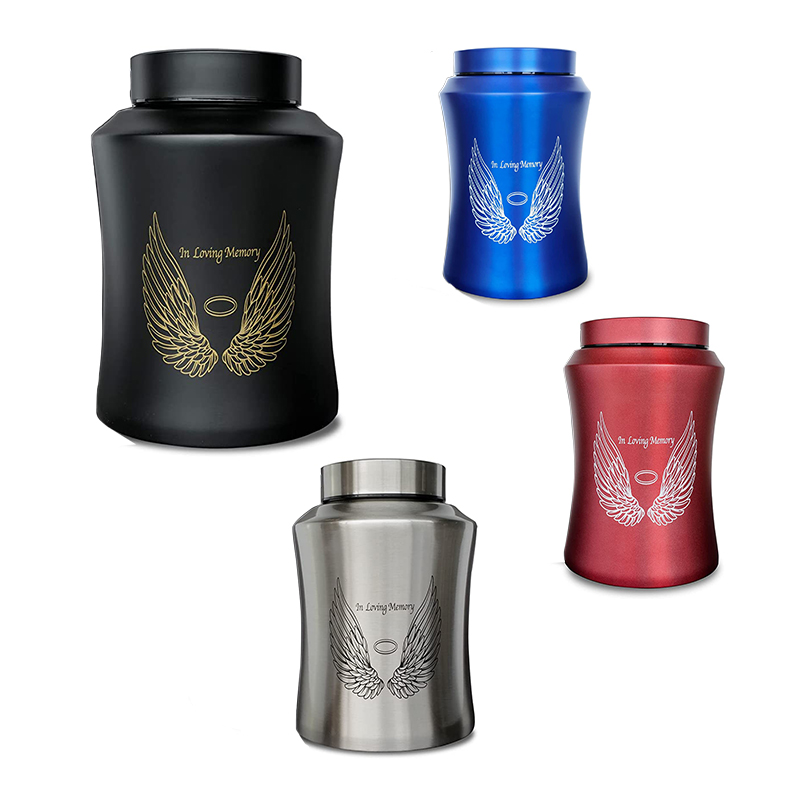 

Large Cremation Urns Pendant for Adult Human Ashes Angel Wings in Loving Memory Decorative Funeral Burial Urn for Male Female