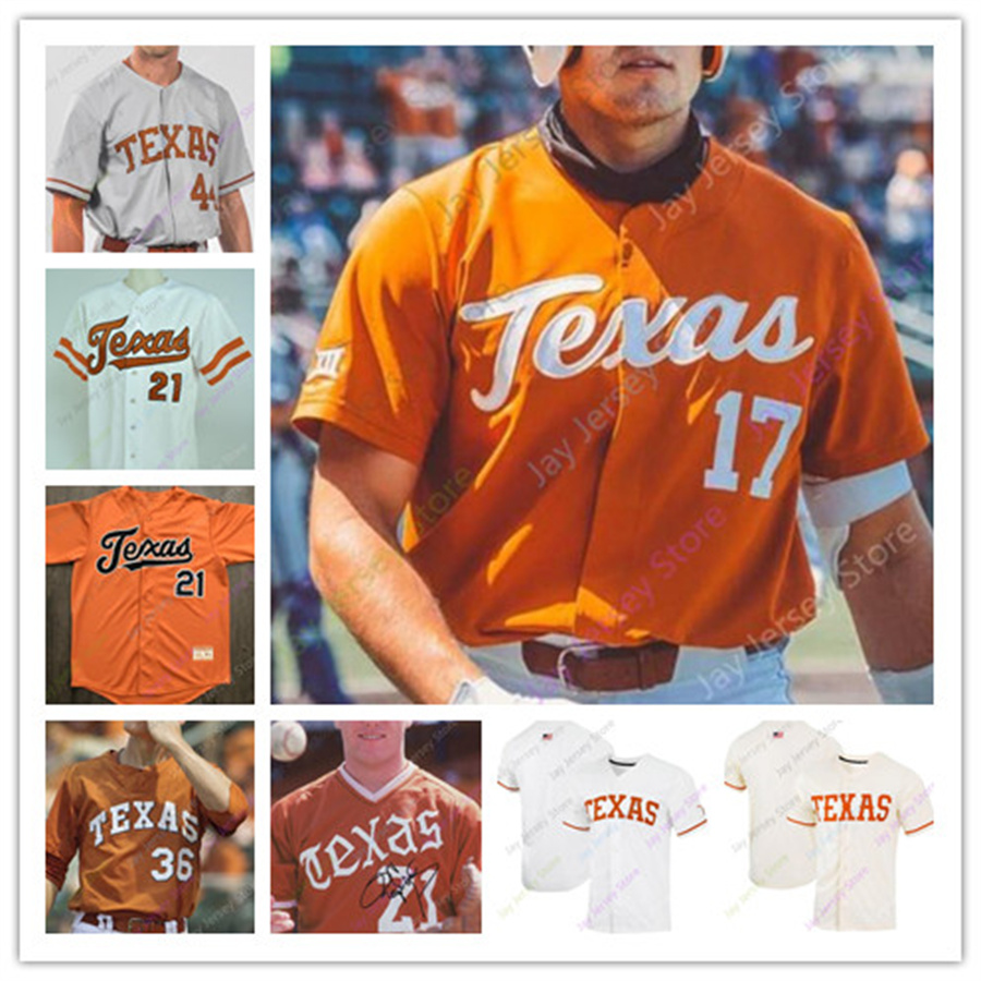 

2022 NCAA College Youth Texas Longhorns Baseball Jersey Kody Clemens Roger Clemens Trey Faltine Tanner Witt Melendez Hansen Mitchell Daly Silas Ardoin Kennedy Hodo