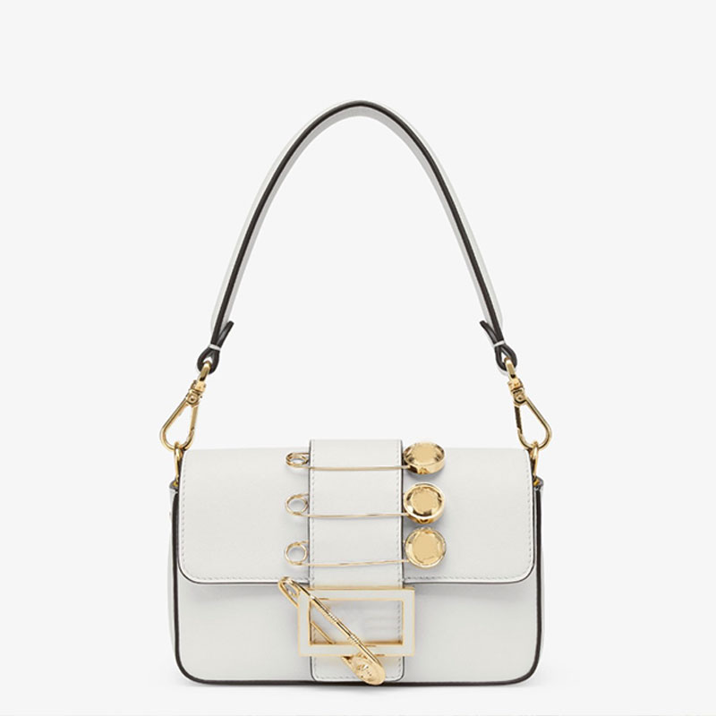 Mini Baguette Crossbody Bags Armpit Cluth Handbags Purse Genuine Leather Pin Decoration Detachable Handle High Quality Plain Wallets Flap Messeng