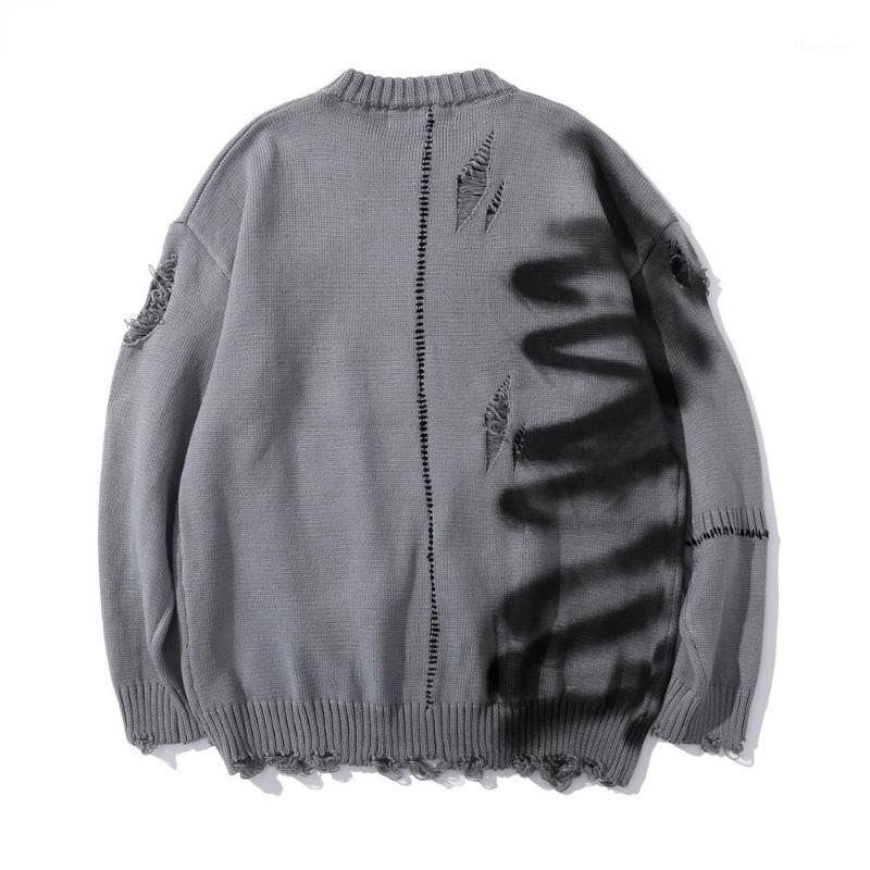 

Men's Sweaters 2022 Fashion Men Jumper Streetwear Mens Hip Hop Harajuku Pullover Knitwear Tops Knit Outwear Male, White