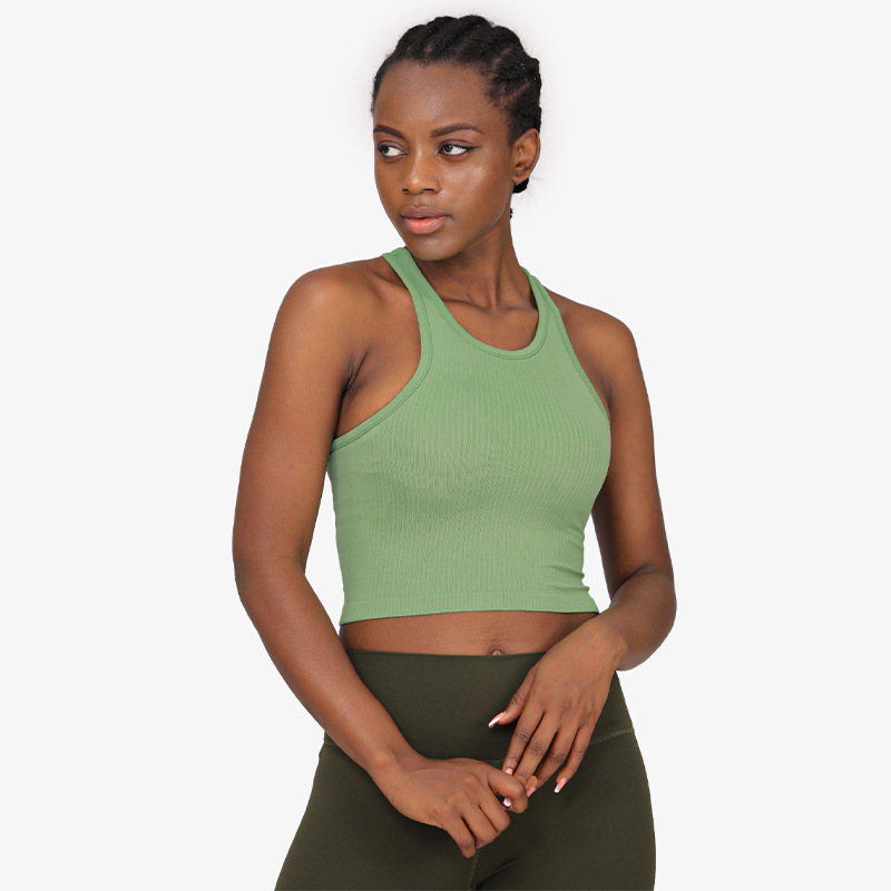 

Ebb Summer White Women Tanks Camis Sports Crop Top Yoga Clothes Sexy Shoulder Black Tank Top underwear Casual Sleeveless Backless Shirts