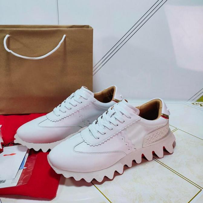 Dernières chaussures décontractées Loubiskark du créateur de luxe Donna Tiketa Running for Men and Women Jung Soo Jung Spikes Red 1top 2022 New F