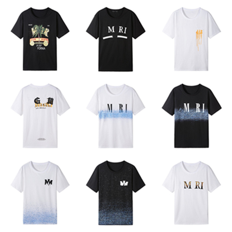 

2122 High Quality Men's t shirt Amirys Quality Fashion Designer Street New Short Sleeve Casual Hip Hop, #022