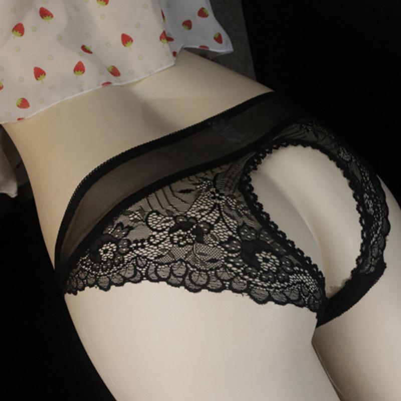 

Underpants Gay Mens Peni Hole Panties Sexy Lace Mesh Sheer Briefs Soft Floral Print Underwear Low Waist Bikini See-Through Hollow UnderpantU, White