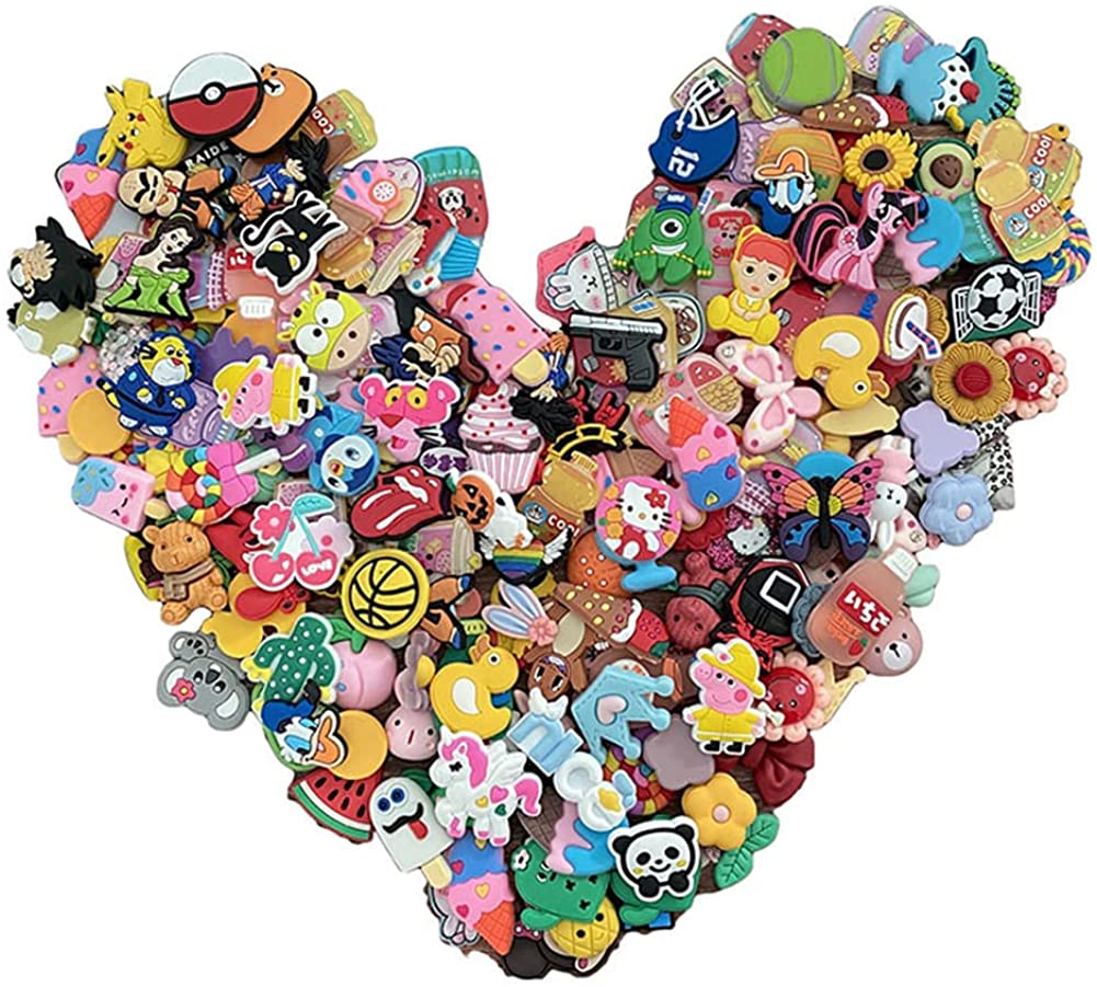 

Shoe Parts Accessories Different Cute Pvc Shoe Charms For Clog Sandals Bracelet Shoes Decorations Charms For Party Favors Birthday Randomly Sended Style