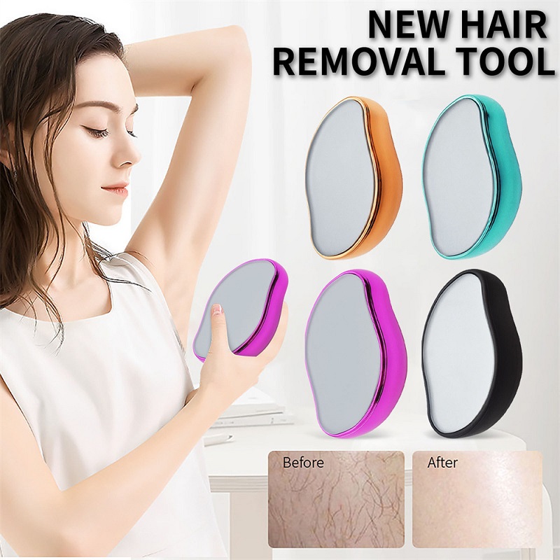 

Manual Hair Remover Pads Leg Hands Hair Epilator Pain-free Nano Magic Eraser Crystal Hairs Remove HH22-277