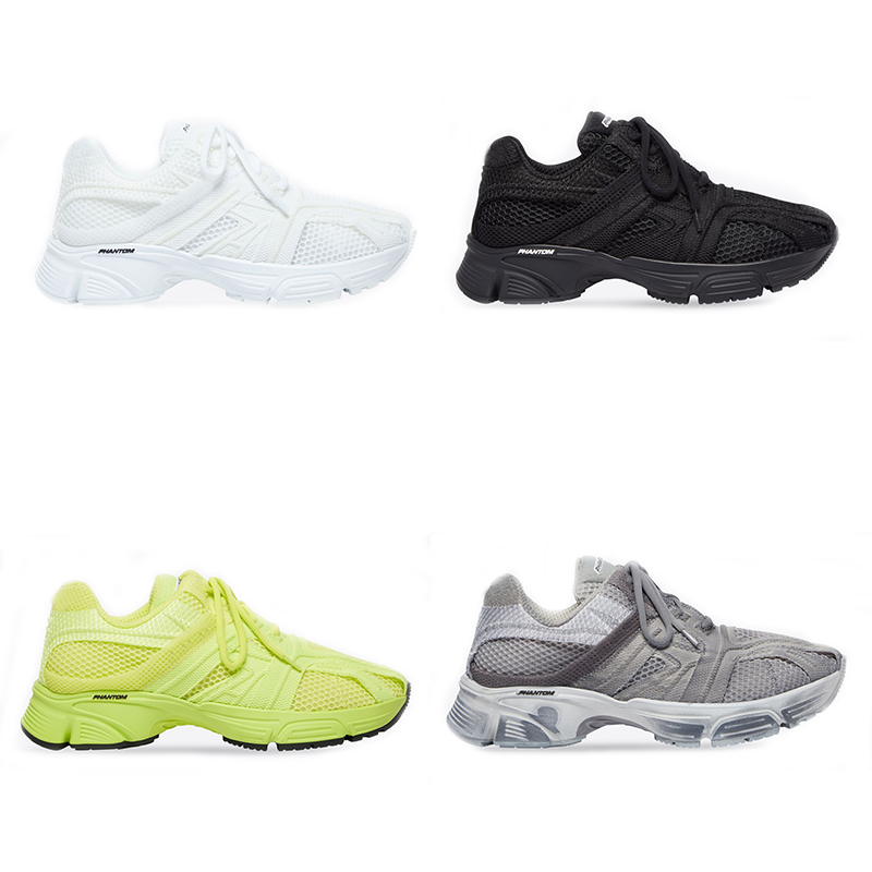 

Phantom 8.0 Casual Shoes Triple White Black Green Pink Paris 8 Embroidery Plain Fabric Mesh Comfortable Lightweight Breathable Dad size 35-46, Item#9