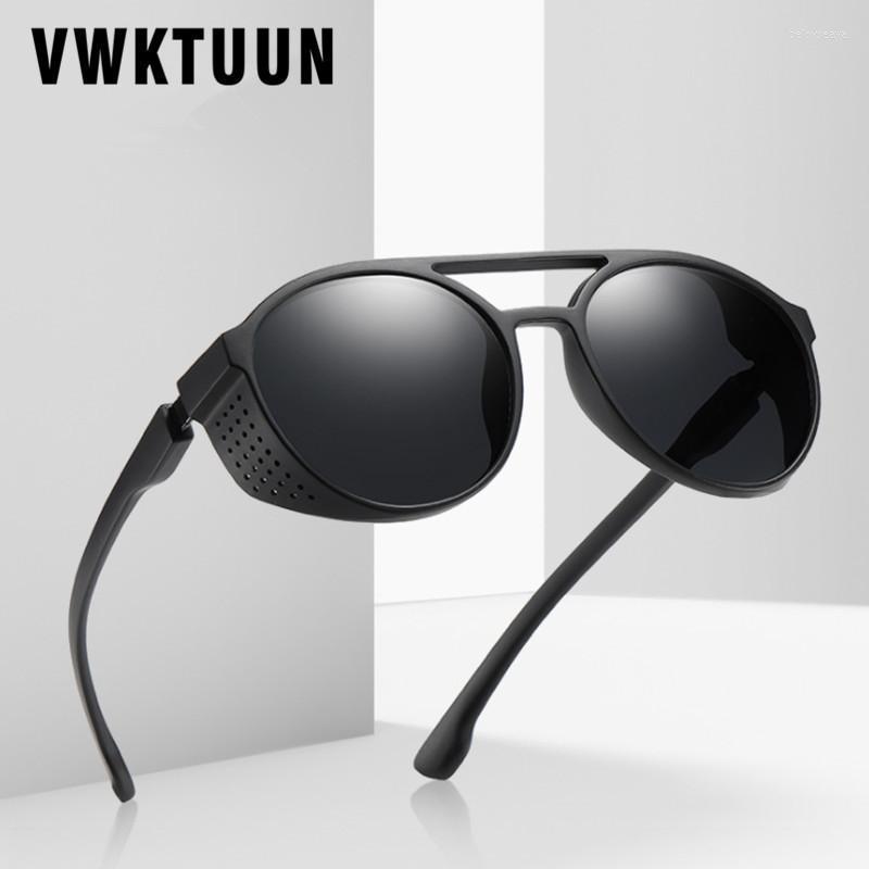 

Sunglasses Steampunk Men Women Vintage Oversized Round Shades Mirror Glasses UV400 Eyewear Sport SunglassSunglasses Belo22