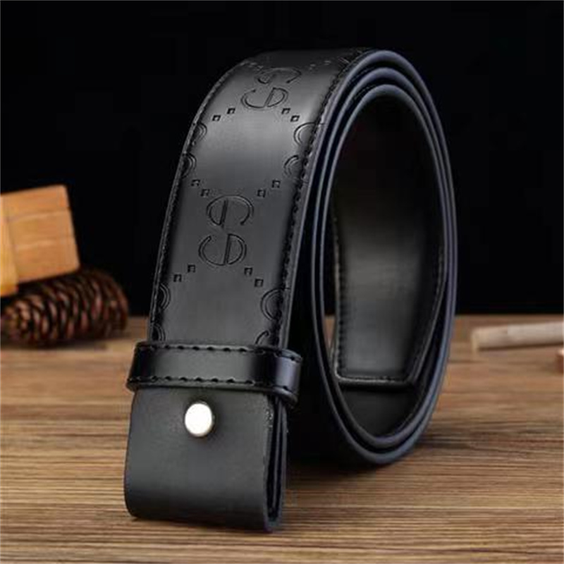 

Designer belt men's and women's leather luxury letter bronze Gold Buckle Black Classic big letter Korean youth pants waistband net red same type gray belts 3.8cm with box, With logo and box