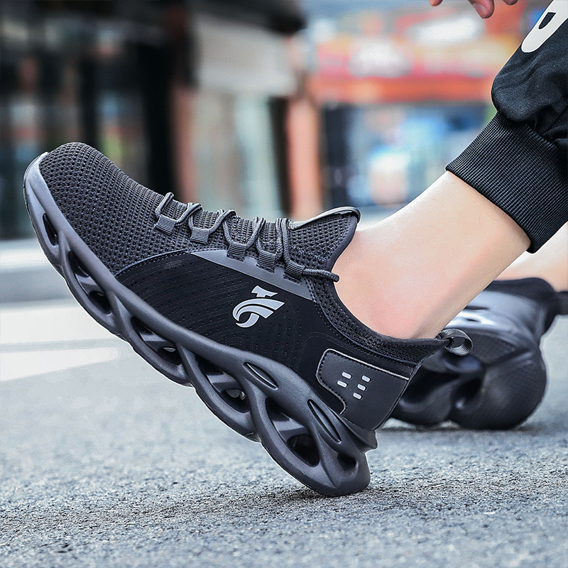 

Men Anti-smashing Work Shoes Safety Shoes Fashion Comfortable Indestructible Anti-Puncture Construction Flexibility Soft, 843