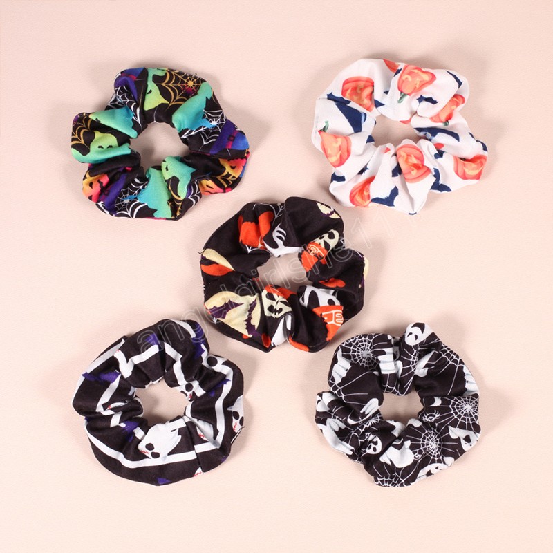 

Halloween Style Pumpkin Spider Hair Ring Women Girls Party Hair Accessories Fashion Headwear, Mixed color