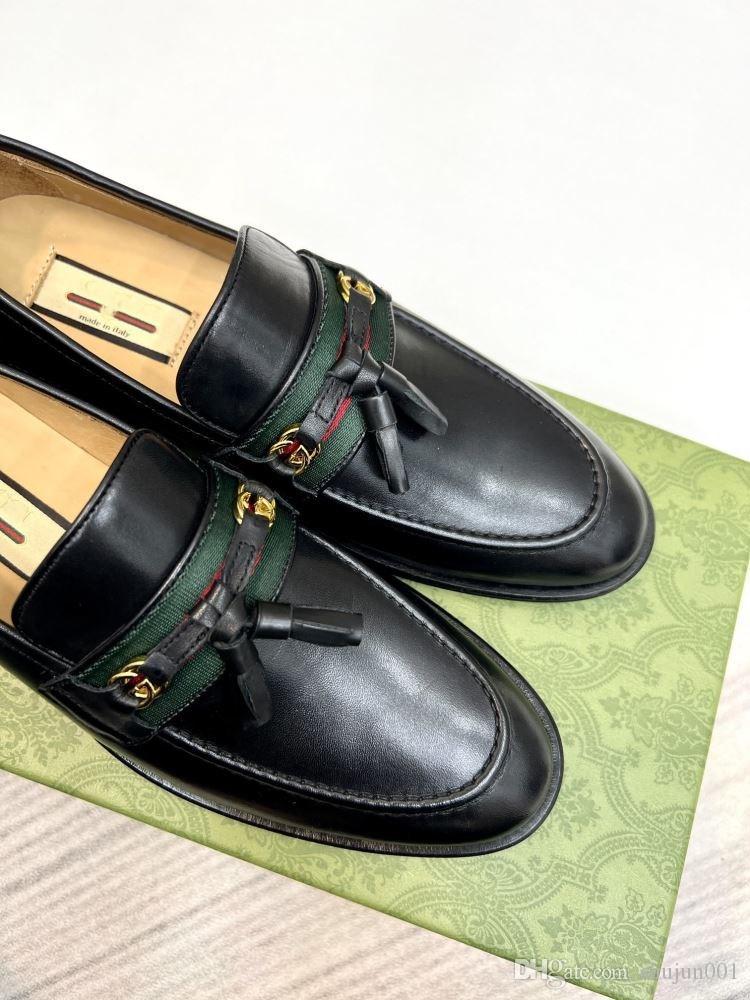 

5A Original New Luxury Men's Loafers Shoes With Gold Toe Casual Leather Derby Shoes Male Metal Party Wedding Men Black Designer Dress Shoe A2, #02