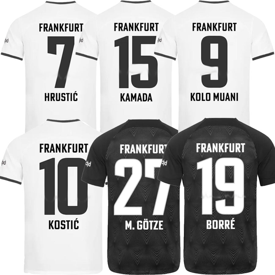 22 23 Eintracht Frankfurt soccer jersey M.GOTZE RODE HRUSTIC 2022 2023 SOW Borre KOSTIC HAUGE Younes football shirt KAMADA HINTEREGGER shirts