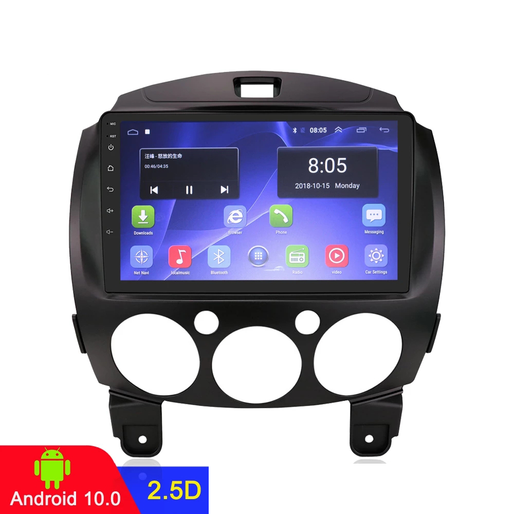 

Car Radio GPS Video Multimedia Player For MAZDA 2 2007-2014 Android 10 Head Unit Support WIFI Bluetooth