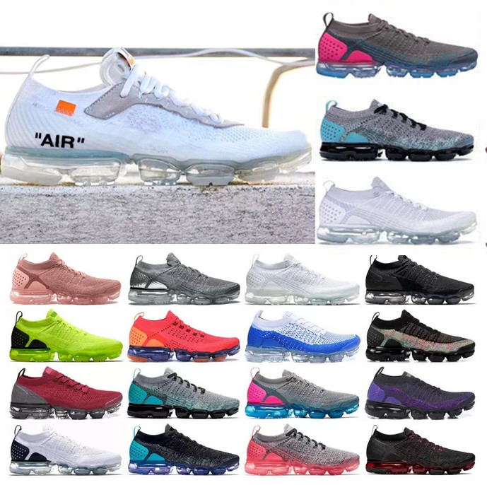 

Vapor Max Fly knit Running Shoes 2019 Mens Tennis 2.0 Women Athletic Maxes trainer Outdoor casual sports sneakers, Select the options