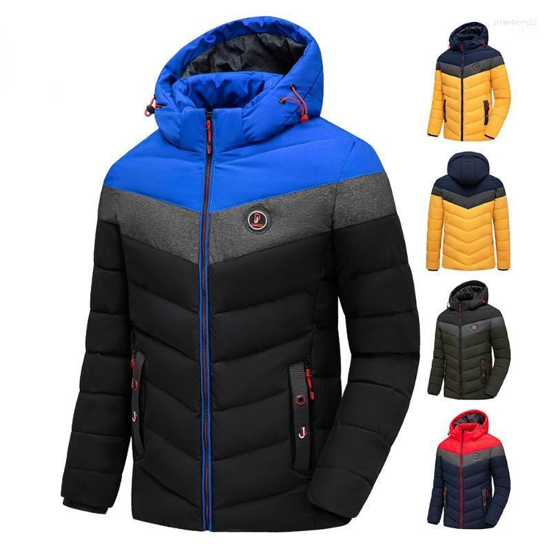 

Men's Down & Parkas Men 2022 Winter Brand Casual Warm Thick Waterproof Jacket Coat Autumn Outwear Windproof Hat Stra22, Yellow