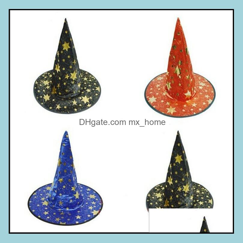 

Halloween Witch Cap Party Cosplay Prop For Festival Fancy Dress Children Costumes Wizard Gown Hats Costume Kids Hat Drop Delivery 2021 Caps, Randomly send colors