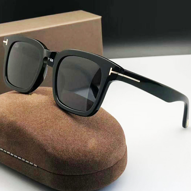 

Tom Brand TF751 Classic Acetate Square Polarized Sunglasses Men Women's Fashion Anti-ultraviolet Sun Glasses UV400 Outdoor Driving Sunglass with Original Box