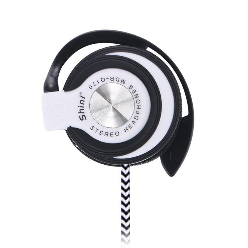 

Headphones & Earphones Universal 3.5mm Plug Wired HIFI Stereo Metal Heavy Bass Headset Over-ear Adjustable Ear Hook Earphone EarbudsHeadphon, Red