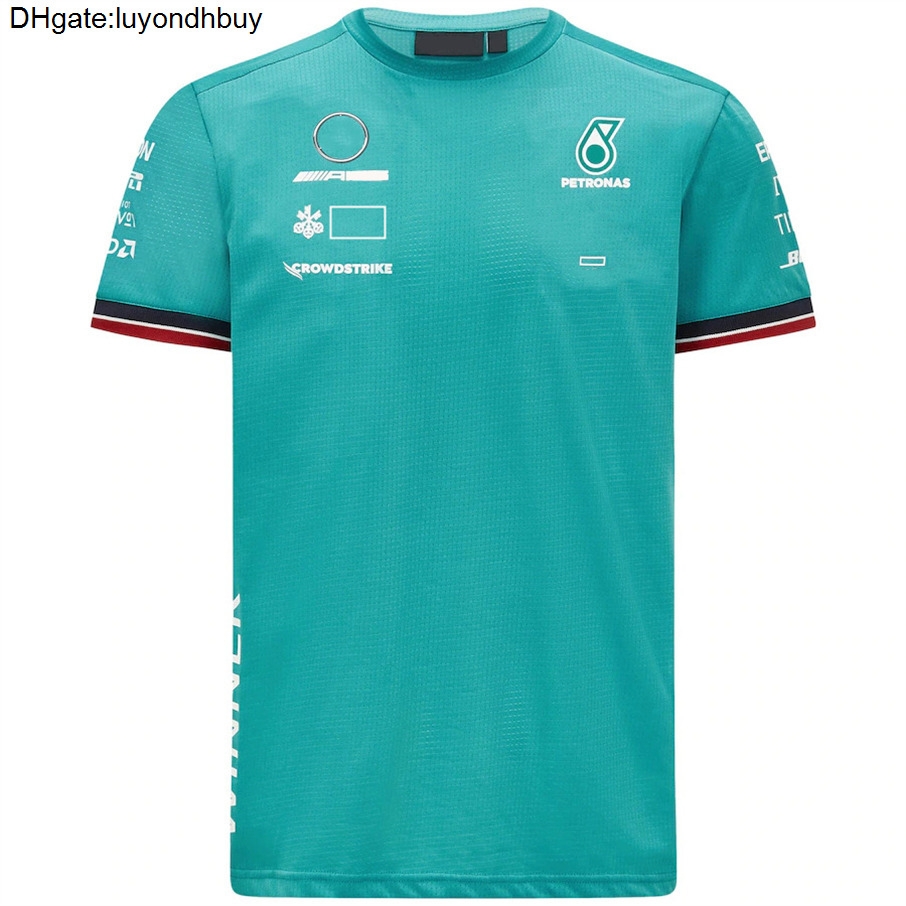 Marque Petronas Luxury Mercedes T-shirts masculins AMG F1 Lewis Hamilton Benz T-shirts Formule 1 POLO PIT Grand Prix Motorcycle rapide Dry Riding