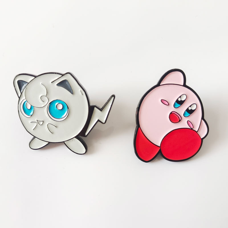 

Cute Anime Movies Games Hard Enamel Pins Collect Metal Cartoon Brooch Backpack Hat Bag Collar Lapel Badges Women Fashion Jewelry S5006, Gray