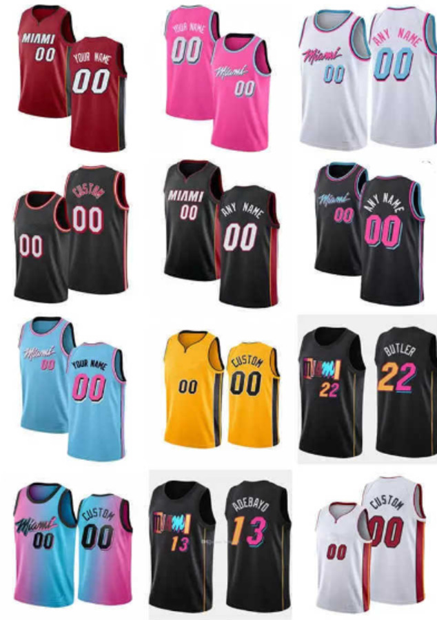 

75th Custom Mens Womens youth Miami''Heat''Jersey 21 Dewayne Dedmon 40 Udonis Haslem Tyler 14 Herro 55 Duncan Robinson Basketball Jerseys, Color