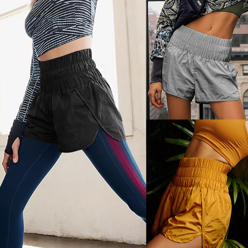 

Women' Shorts Casual Women Summer High Elastic Waist Side Split Homewear Fitness Short Trousers WDC819Women' Women'sWomen, Gkdb040 orange
