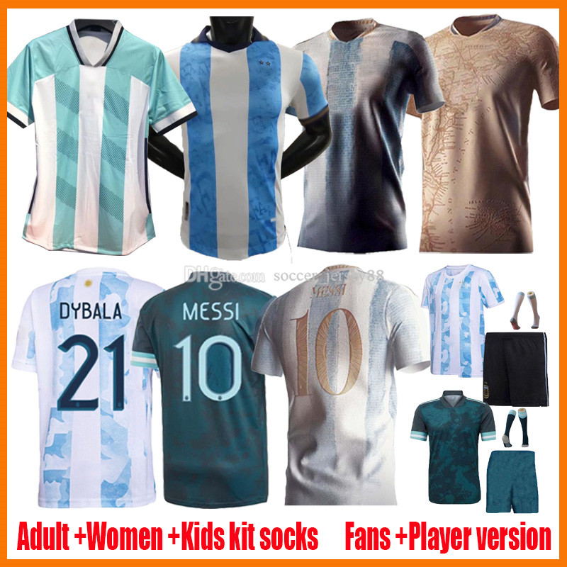 

22 23 Argentina Soccer Jerseys 20 21 Commemorative Edition Home away 2022-23 MEN kids kits 200th DYBALA Football Shirt AGUERO Maradona jersey camiseta de futbol, 20-21 kids home kit