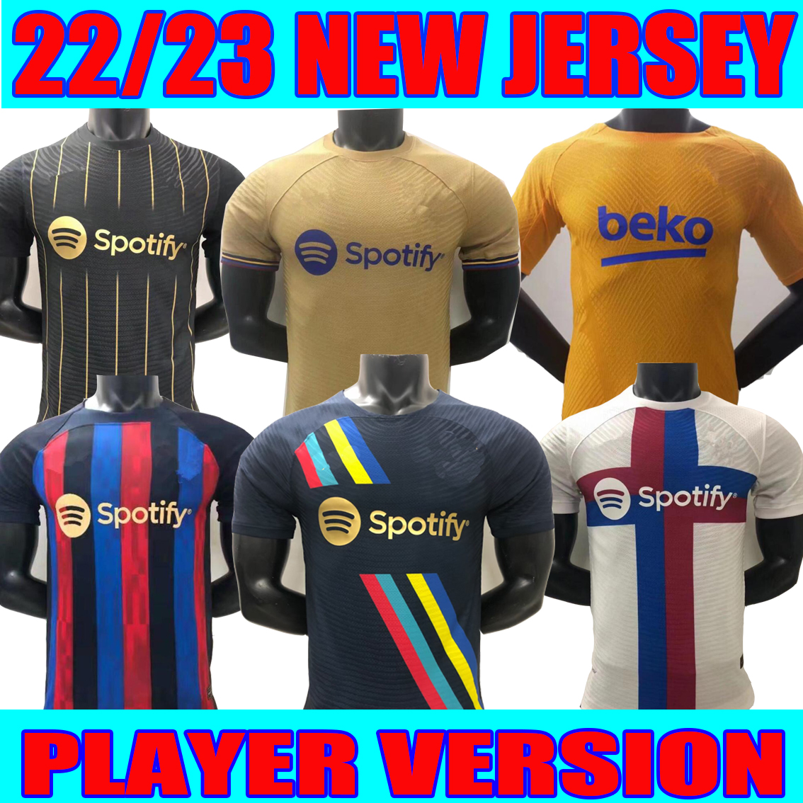 

player version Camisetas de football MEMPHIS PEDRI ADAMA AUBA soccer jersey FERRAN home away 23 22 ANSU FATI 2023 2022 F. DE JONG DEST DAVI ALVES kit shirt fan, 22/23 player version