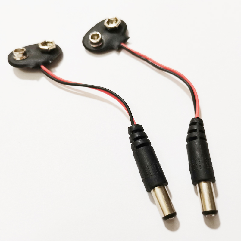 

DC 5.5x2.1mm Power Plug Male to 9V Battery Buckle Connector Cable/Free DHL/1000PCS