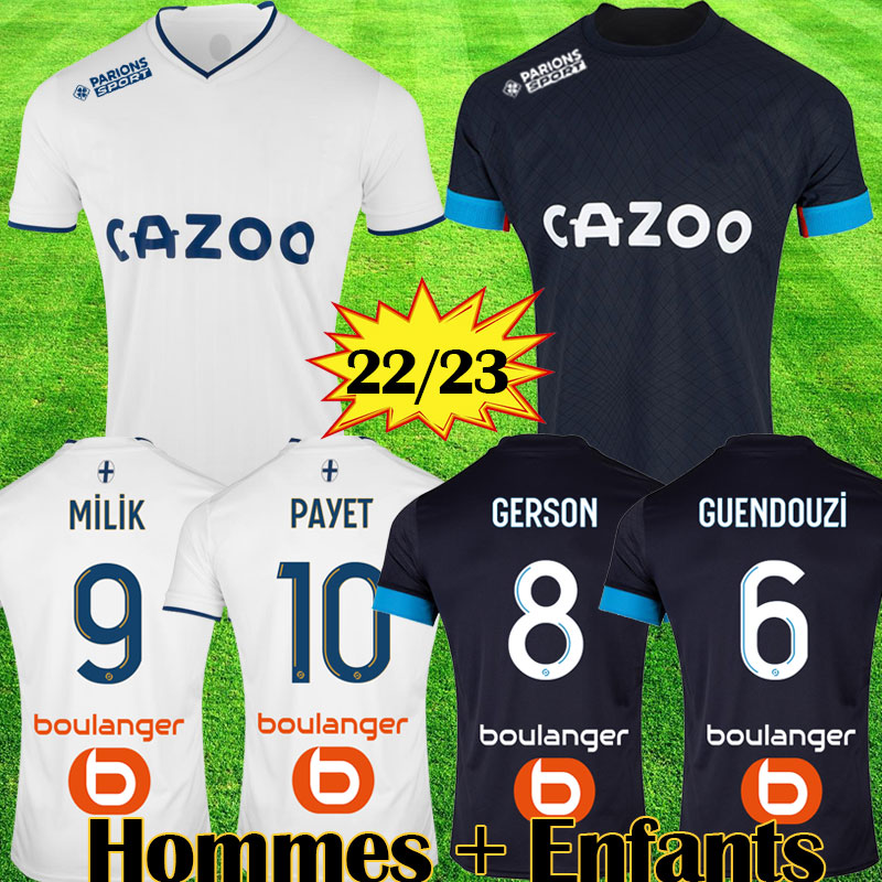 

Maillot 2022 fourth Soccer jerseys Fans Player Version Maillots foot 2023 MARSEILLES UNDER MILIK BALR BENEDETTO PAYET 22 23 GERSON Men jersey GUENDOUZI Kids shirts, 22 23 league home