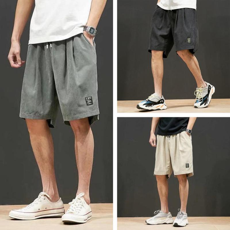 

Men's Shorts Summer Hip Hop Baggy Men Fashion Streetwear Loose-fitting Drawstring Pockets Jogger Short Casual Breeches For Daily WearMen's, Black