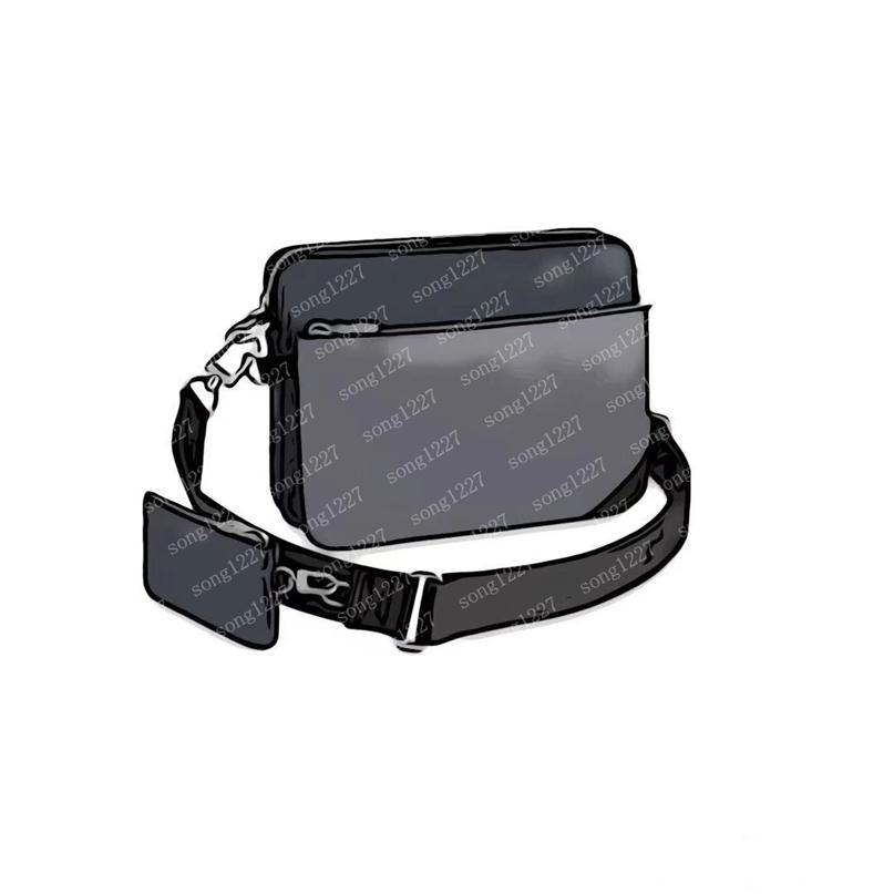 

Luxurys Designers Bags L 69new Honeysuckle men's three-piece satchel 433 Messenger small postman bag for slanting suitable th257J, Black big grid (50017)