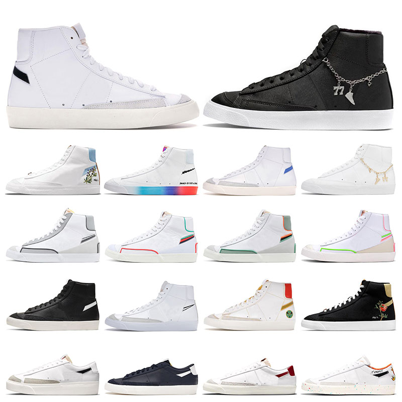 

blazer mid 77 vintage White Black men fashion shoes women sneakers Have A Good Game Lucky Charms University Blue Indigo Pomegranate outdoor sports platform, 2 indigo