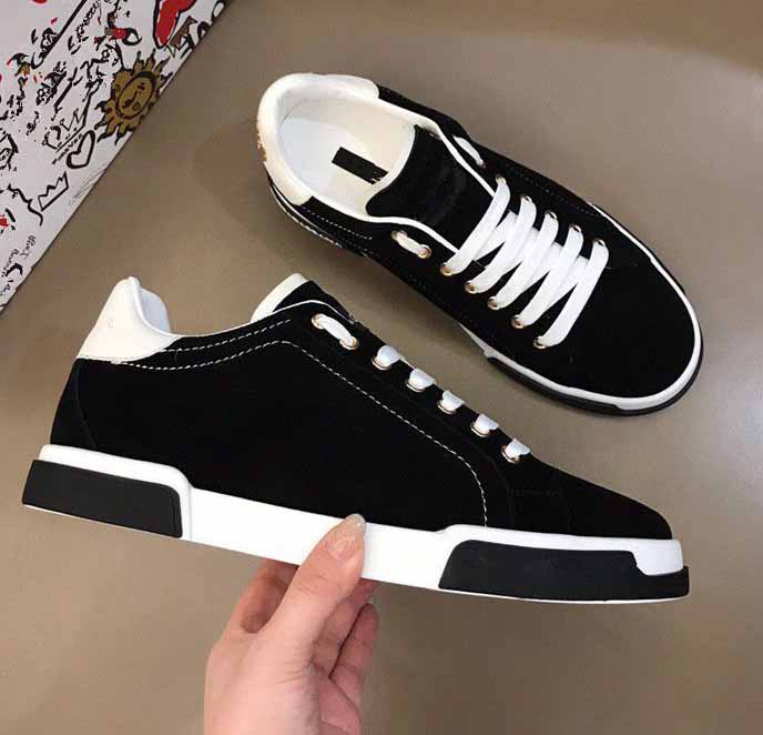 

Luxury 22S S White Leather Calfskin Nappa Portofino Sneakers Mens Shoes High Quality Brands Comfort Outdoor Trainers Men's Casual Walking EU38-46 BOX, 14