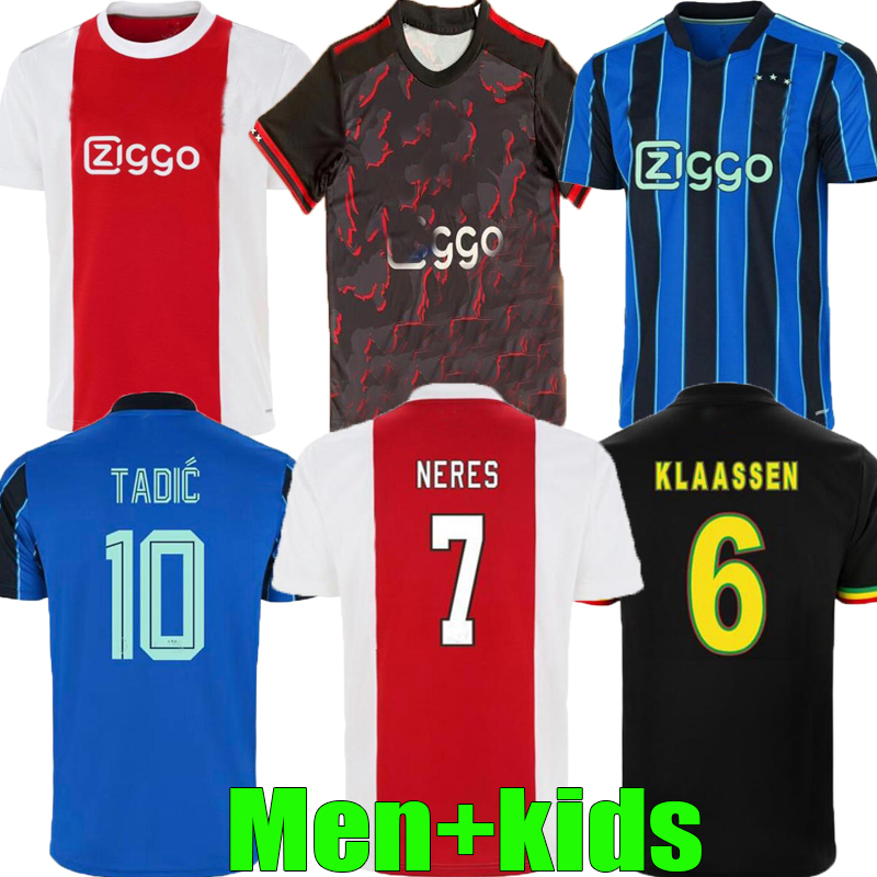 

21 22 23 Ajaxes home Bob Marley Soccer Jerseys TADIC BERGHUIS HALLER Third black Kit 2021 2022 KLAASSEN NERES CRUYFF player fans football sh, Black;yellow